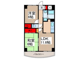 リレント谷塚の物件間取画像